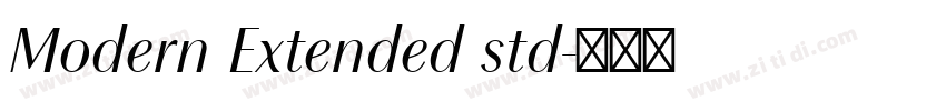Modern Extended std字体转换